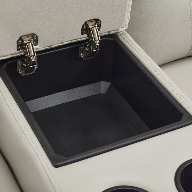 MCombo Canapé inclinable électrique avec console, canapé inclinable électrique avec chauffage et vibrations, ports USB, porte-gobelets PR624