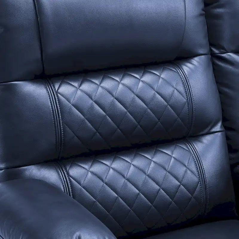 MCombo Canapé inclinable électrique avec console, canapé inclinable électrique avec chauffage et vibrations, ports USB, porte-gobelets PR624