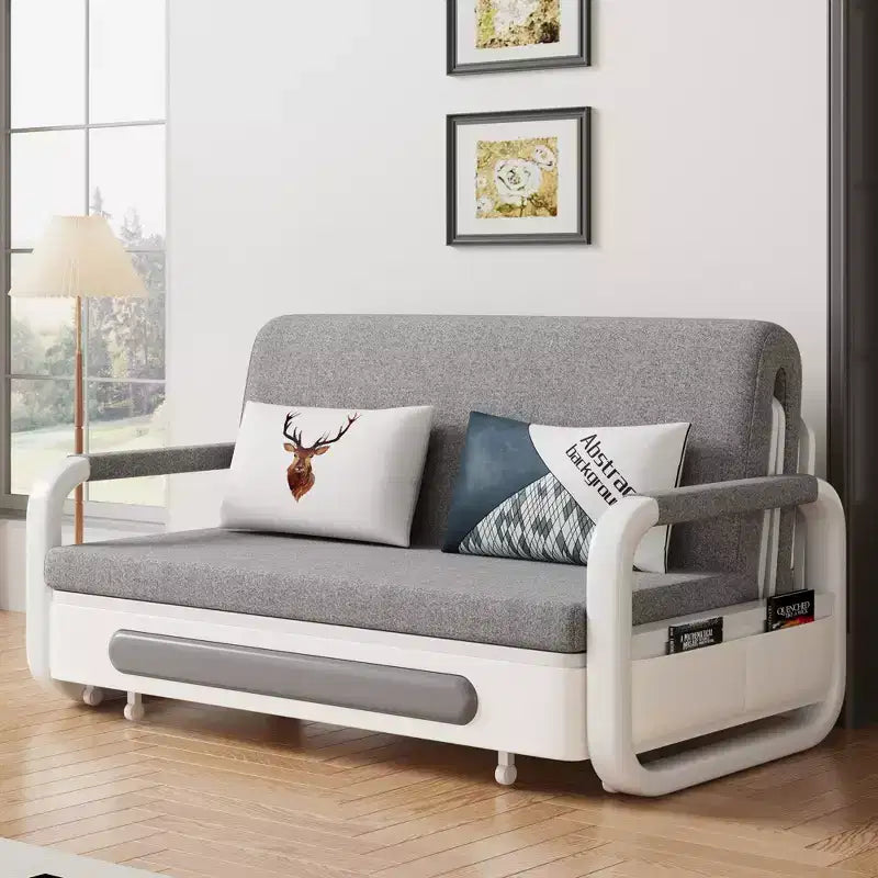 Canapé-lit convertible Luck Live Farmhouse de 59,84 pouces avec base de rangement, fauteuil pliant, canapés pour salon