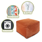 Pouf ottoman en velours Majestic Home Goods Indoor Villa