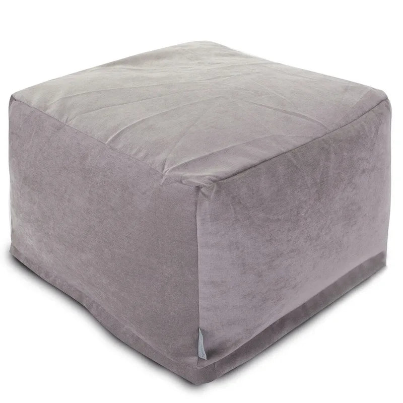 Pouf ottoman en velours Majestic Home Goods Indoor Villa