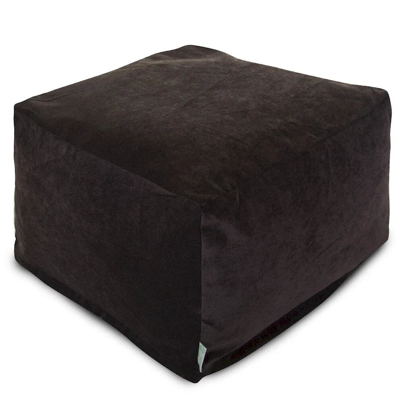 Pouf ottoman en velours Majestic Home Goods Indoor Villa