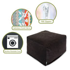 Pouf ottoman en velours Majestic Home Goods Indoor Villa