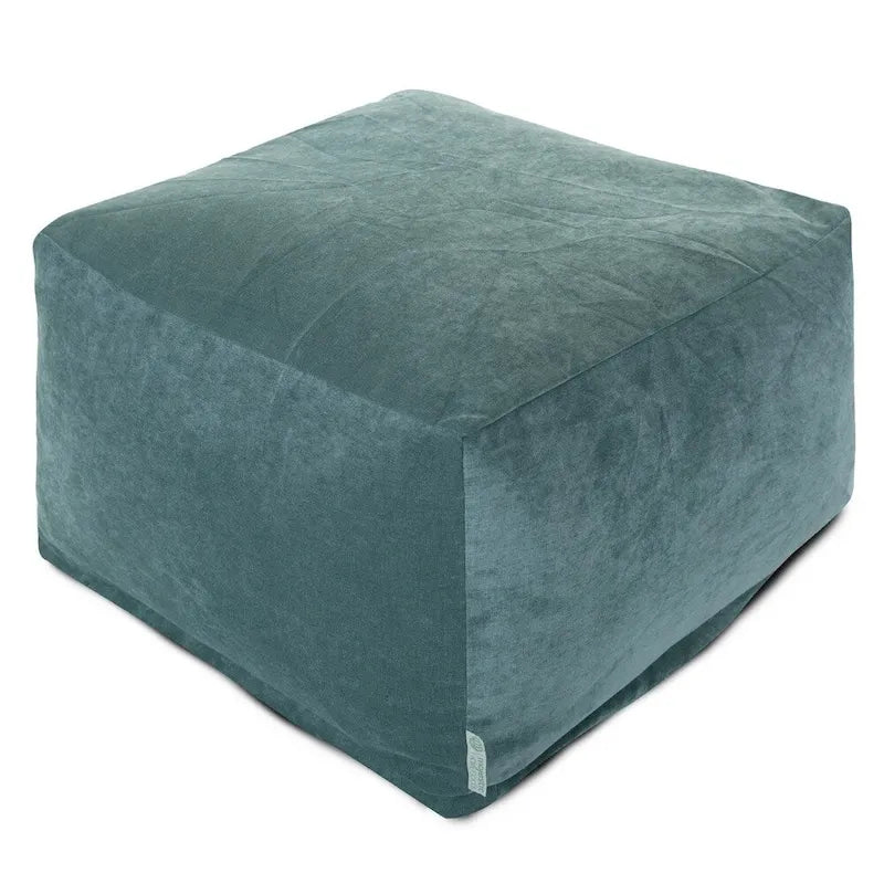 Pouf ottoman en velours Majestic Home Goods Indoor Villa