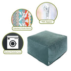 Pouf ottoman en velours Majestic Home Goods Indoor Villa