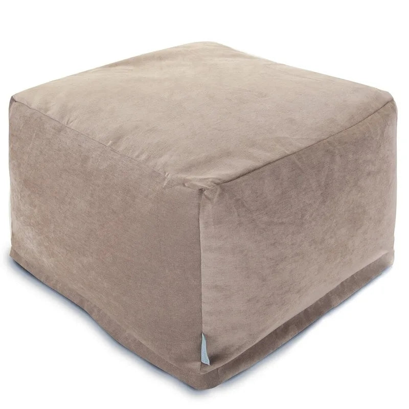 Pouf ottoman en velours Majestic Home Goods Indoor Villa