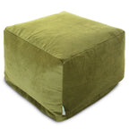 Pouf ottoman en velours Majestic Home Goods Indoor Villa