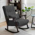 Fauteuil à bascule en bois massif