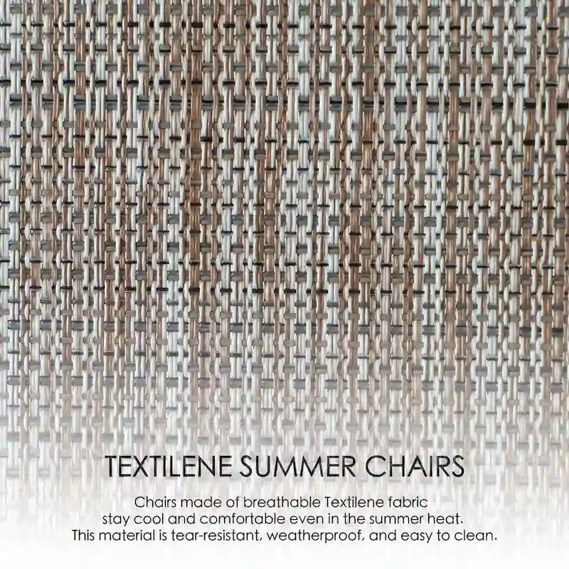 Fauteuil à bascule d'extérieur contemporain Kozyard avec assise en toile tendue