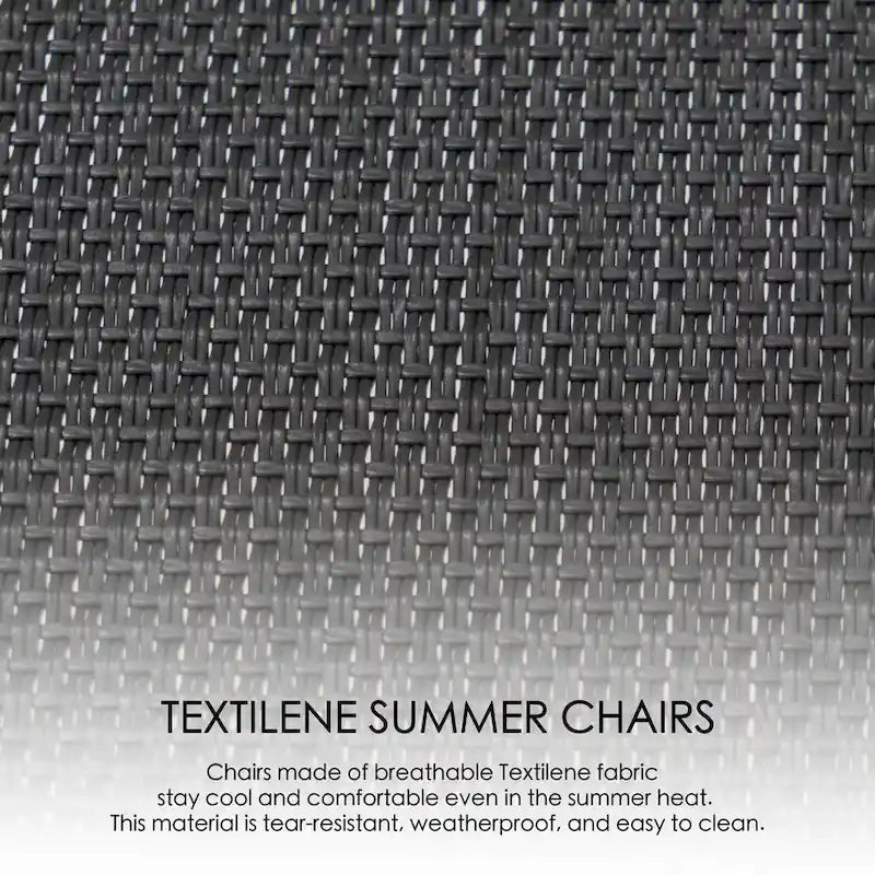 Fauteuil à bascule d'extérieur contemporain Kozyard avec assise en toile tendue