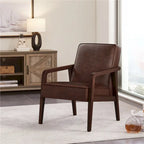 Fauteuil d'appoint moderne en similicuir Yaheetech