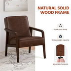 Fauteuil d'appoint moderne en similicuir Yaheetech