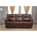 Canapé inclinable manuel 3 places en cuir reconstitué Betsy Furniture 8006