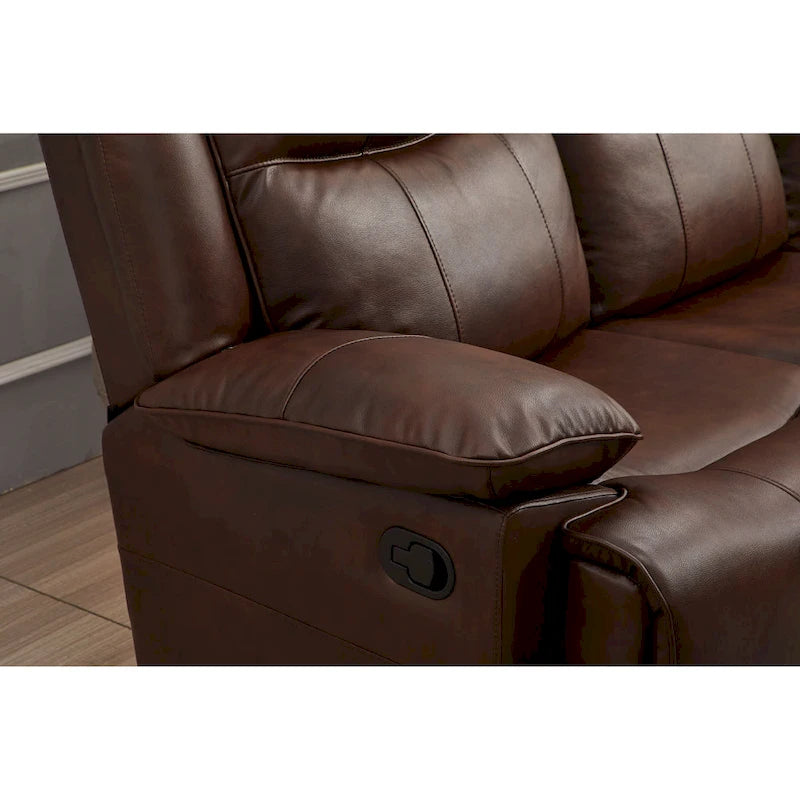 Canapé inclinable manuel 3 places en cuir reconstitué Betsy Furniture 8006