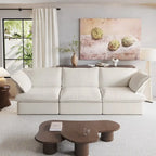 Canapé moderne et confortable nuage, canapé sectionnel minimaliste en duvet, housses de coussin amovibles