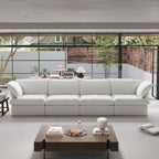 Canapé moderne et confortable nuage, canapé sectionnel minimaliste en duvet, housses de coussin amovibles