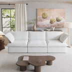 Canapé moderne et confortable nuage, canapé sectionnel minimaliste en duvet, housses de coussin amovibles