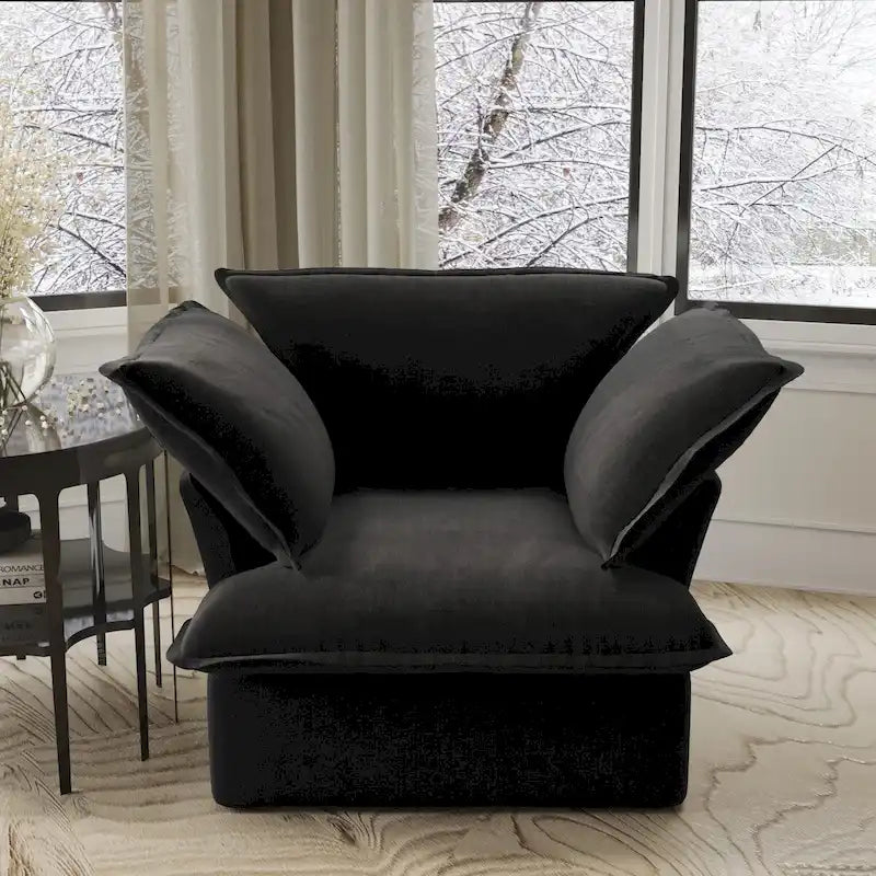 Canapé moderne et confortable nuage, canapé sectionnel minimaliste en duvet, housses de coussin amovibles