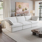 Canapé moderne et confortable nuage, canapé sectionnel minimaliste en duvet, housses de coussin amovibles