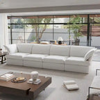 Canapé moderne et confortable nuage, canapé sectionnel minimaliste en duvet, housses de coussin amovibles