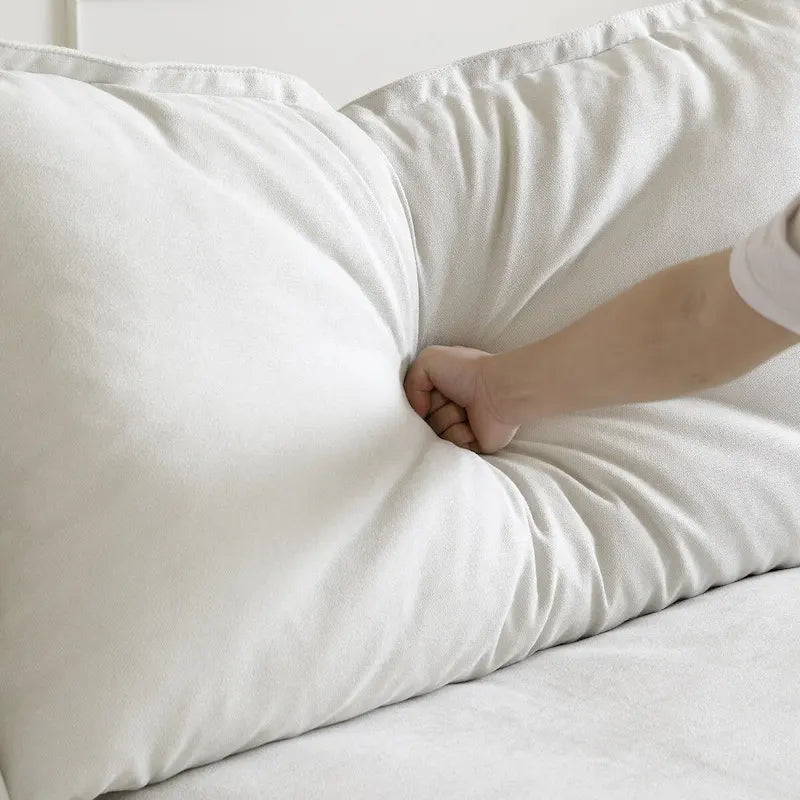 Canapé moderne et confortable nuage, canapé sectionnel minimaliste en duvet, housses de coussin amovibles