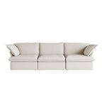 Canapé moderne et confortable nuage, canapé sectionnel minimaliste en duvet, housses de coussin amovibles