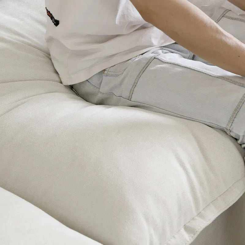Canapé moderne et confortable nuage, canapé sectionnel minimaliste en duvet, housses de coussin amovibles