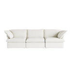 Canapé moderne et confortable nuage, canapé sectionnel minimaliste en duvet, housses de coussin amovibles