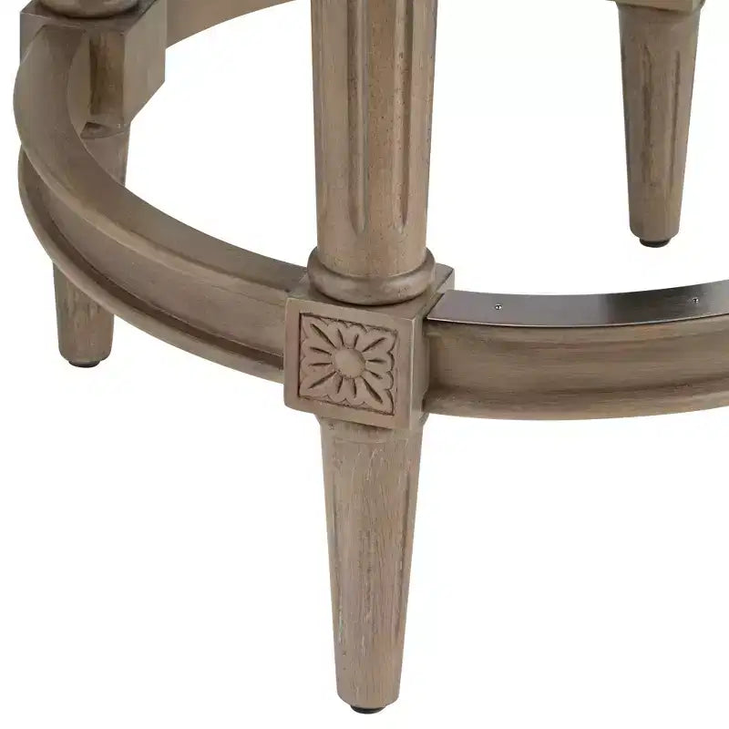 55 Downing Street Oliver 26 tabouret de comptoir pivotant traditionnel en frêne gris et chêne