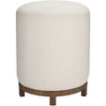55 Downing Street Daniel Wood Swivel Bar Stool Brown 25 1/2 High Modern Zeus Pearl Cushion for Kitchen Counter Height Island Home