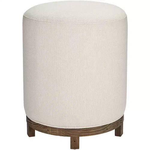 55 Downing Street Daniel Wood Swivel Bar Stool Brown 25 1/2 High Modern Zeus Pearl Cushion for Kitchen Counter Height Island Home