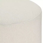 55 Downing Street Daniel Wood Tabouret de bar pivotant marron de 64,7 cm de haut avec coussin Zeus Pearl moderne pour îlot de cuisine à hauteur de comptoir
