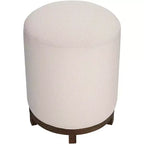 55 Downing Street Daniel Wood Tabouret de bar pivotant marron de 64,7 cm de haut avec coussin Zeus Pearl moderne pour îlot de cuisine à hauteur de comptoir