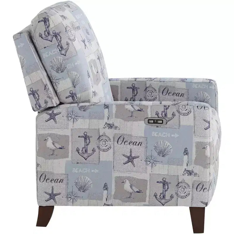Fauteuil inclinable électrique 3 positions Kensington Hill Gulls Point Sky 27 1/2 po de largeur bleu