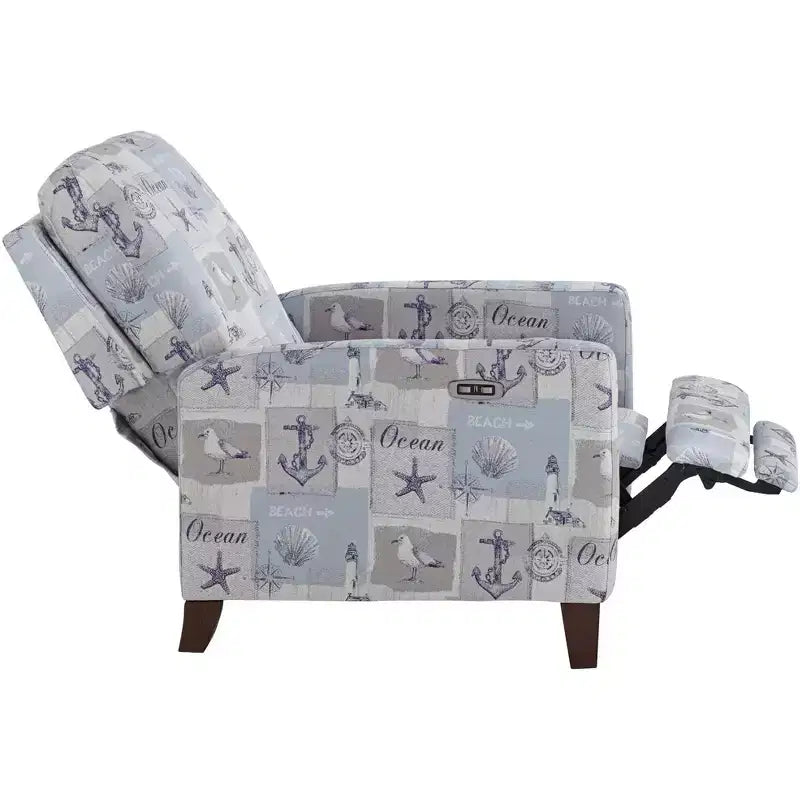 Fauteuil inclinable électrique 3 positions Kensington Hill Gulls Point Sky 27 1/2 po de largeur bleu