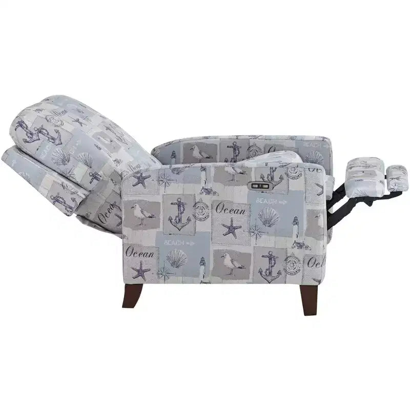 Fauteuil inclinable électrique 3 positions Kensington Hill Gulls Point Sky 27 1/2 po de largeur bleu