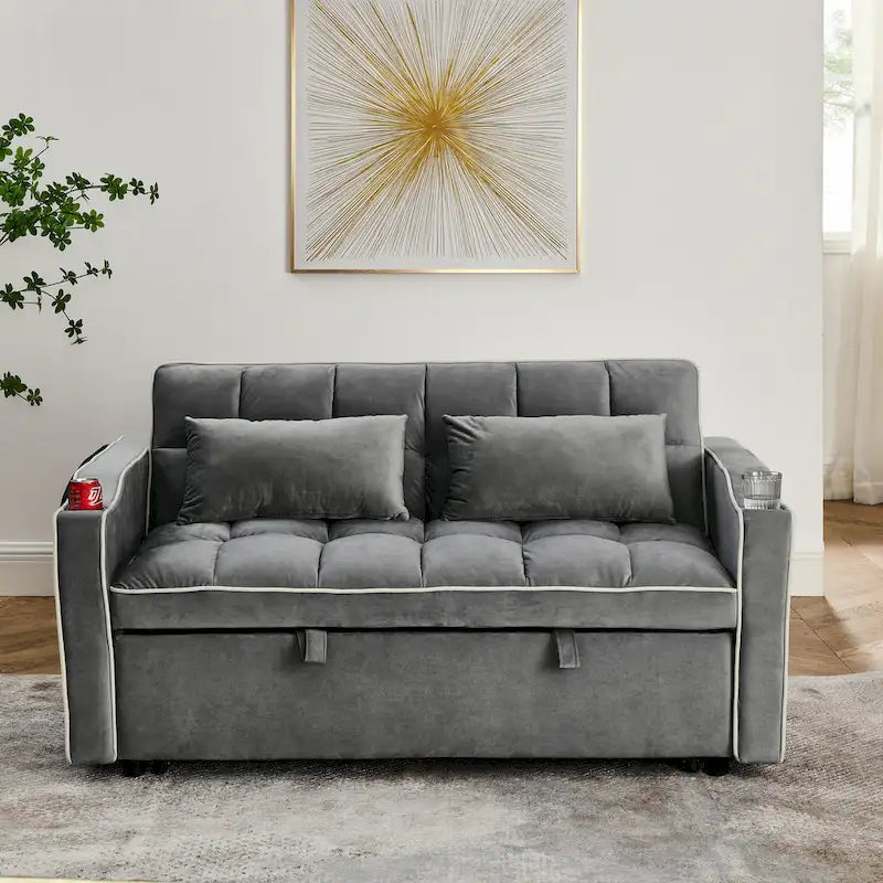 Canapé-lit polyvalent pliable de 140 cm en 3 longueurs