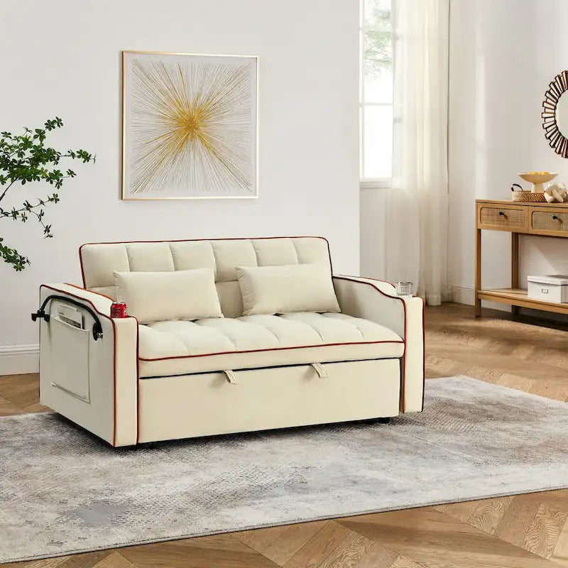 Canapé-lit polyvalent pliable de 140 cm en 3 longueurs