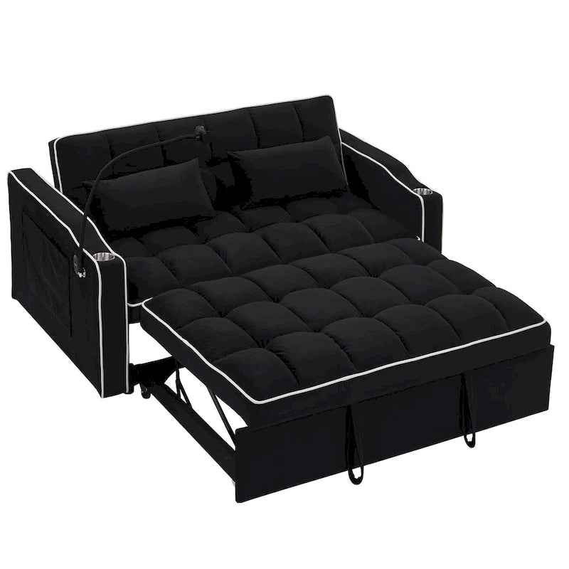 Canapé-lit polyvalent pliable de 140 cm en 3 longueurs