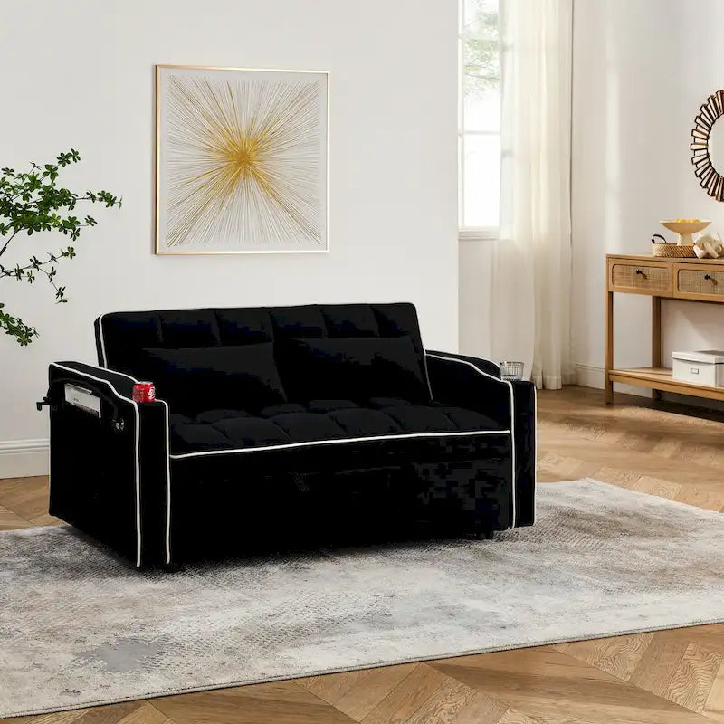 Canapé-lit polyvalent pliable de 140 cm en 3 longueurs
