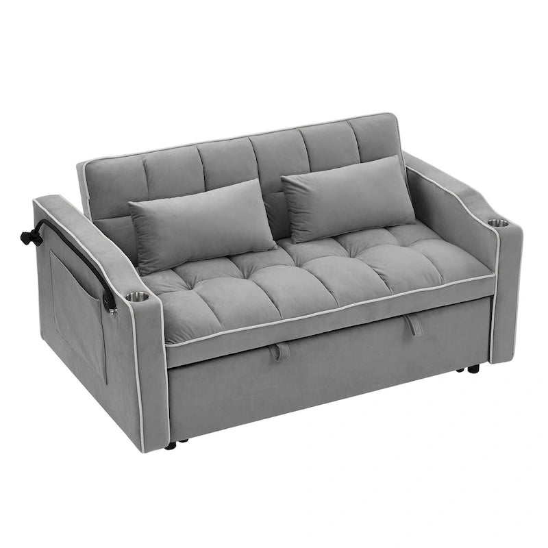 Canapé-lit polyvalent pliable de 140 cm en 3 longueurs