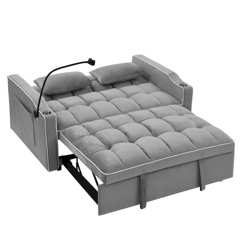 Canapé-lit polyvalent pliable de 140 cm en 3 longueurs