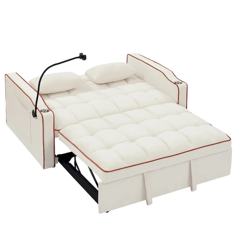Canapé-lit polyvalent pliable de 140 cm en 3 longueurs