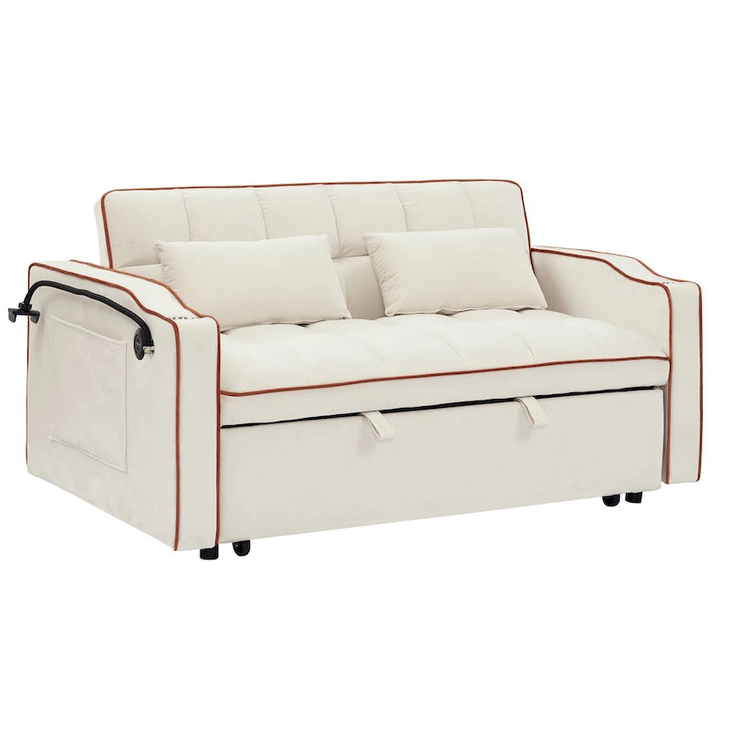 Canapé-lit polyvalent pliable de 140 cm en 3 longueurs