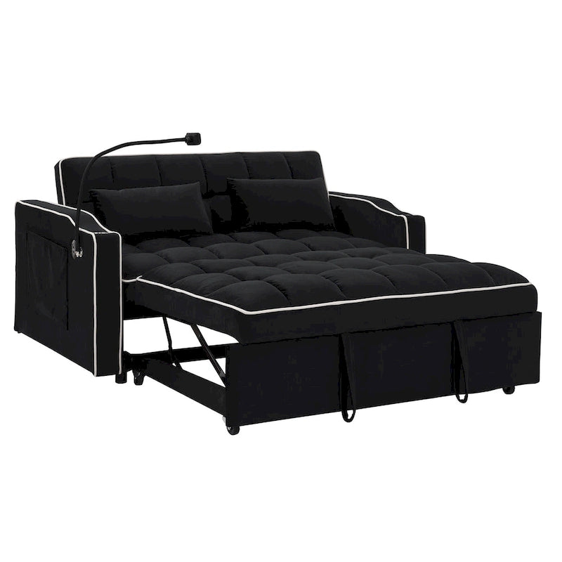 Canapé-lit polyvalent pliable de 140 cm en 3 longueurs