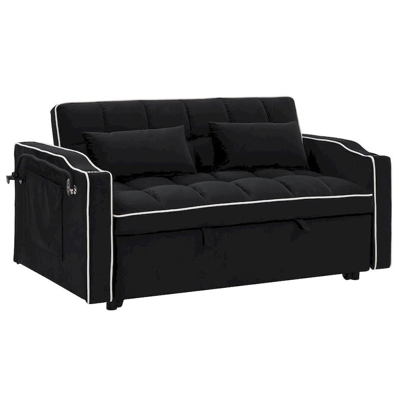 Canapé-lit polyvalent pliable de 140 cm en 3 longueurs