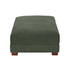 Lot de 2 poufs en velours côtelé