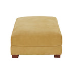 Lot de 2 poufs en velours côtelé