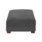 Lot de 2 poufs en velours côtelé