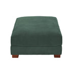 Lot de 2 poufs en velours côtelé